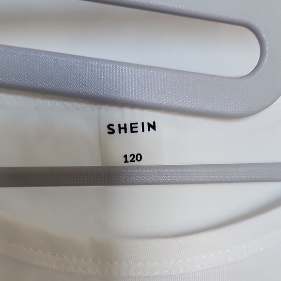 SHEIN White and Brown Kids Matching Set - Picture 2 of 7